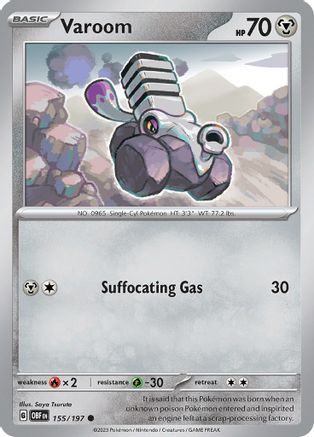 Varoom 155/197 SV03 Obsidian Flames - Common
