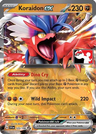 Koraidon ex 125 - Holofoil Prize Pack Series Cards - Double Rare