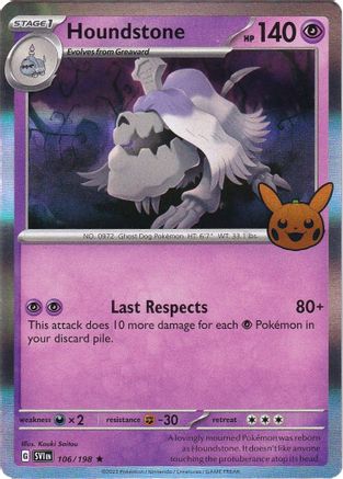 Houndstone 106 - Holofoil Trick or Trade BOOster Bundle 2023 - Rare