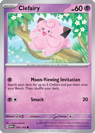 Clefairy 035 - Reverse Holofoil SV Scarlet & Violet 151 - Common