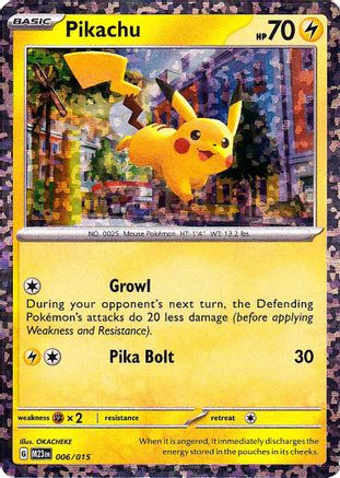 Pikachu 006 - Holofoil McDonalds Promos 2023 - Promo