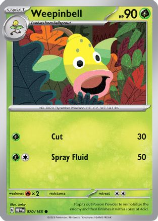 Weepinbell 070 SV Scarlet & Violet 151 - Common
