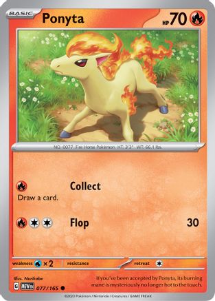 Ponyta 077 - Reverse Holofoil SV Scarlet & Violet 151 - Common
