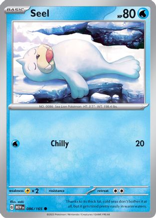 Seel 086 SV Scarlet & Violet 151 - Common