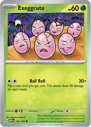 Exeggcute 102 SV Scarlet & Violet 151 - Common