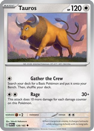 Tauros 128 SV Scarlet & Violet 151 - Uncommon