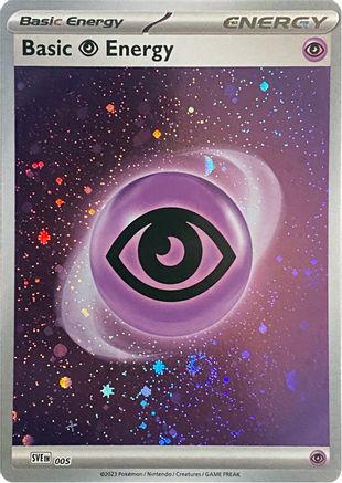 Basic Psychic Energy (Cosmos Holo) 005 - Holofoil SVE Scarlet & Violet Energies - Common