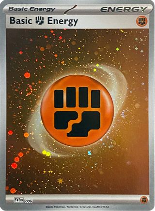 Basic Fighting Energy (Cosmos Holo) 006 - Holofoil SVE Scarlet & Violet Energies - Common