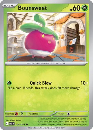 Bounsweet 008 - Reverse Holofoil SV04 Paradox Rift - Common