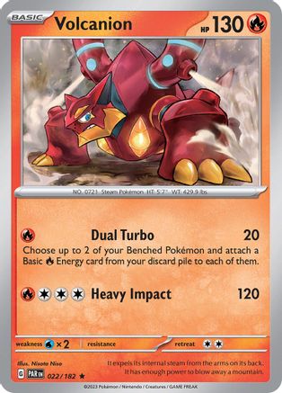 Volcanion 022 - Holofoil SV04 Paradox Rift - Rare