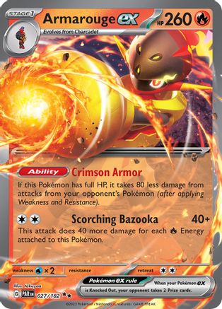 Armarouge ex 027 - Holofoil SV04 Paradox Rift - Double Rare