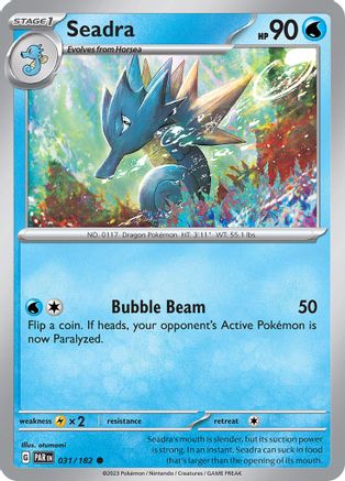 Seadra 031 - Reverse Holofoil SV04 Paradox Rift - Common