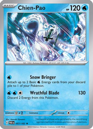 Chien-Pao 057 - Holofoil SV04 Paradox Rift - Rare