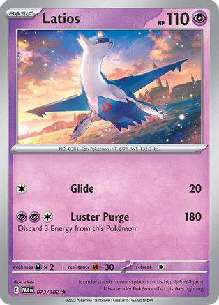 Latios 073 - Holofoil SV04 Paradox Rift - Rare