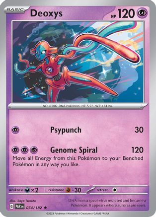 Deoxys 074 - Holofoil SV04 Paradox Rift - Rare