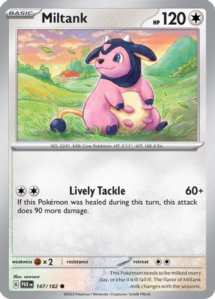Miltank 147 - Reverse Holofoil SV04 Paradox Rift - Common