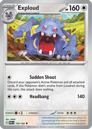 Exploud 150 - Reverse Holofoil SV04 Paradox Rift - Uncommon