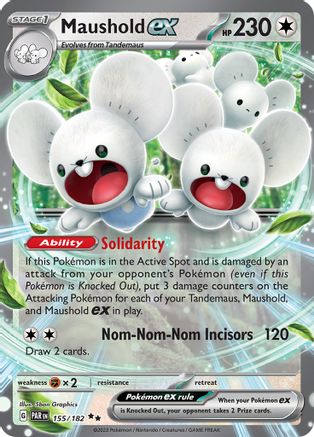 Maushold ex 155 - Holofoil SV04 Paradox Rift - Double Rare