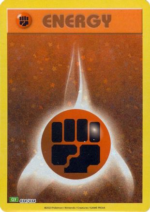 Basic Fighting Energy 034 - Holofoil Trading Card Game Classic - Classic Collection