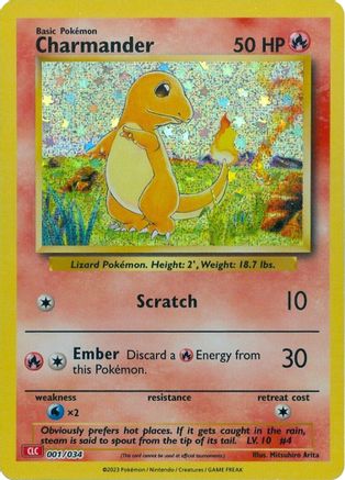 Charmander 001 - Holofoil Trading Card Game Classic - Classic Collection