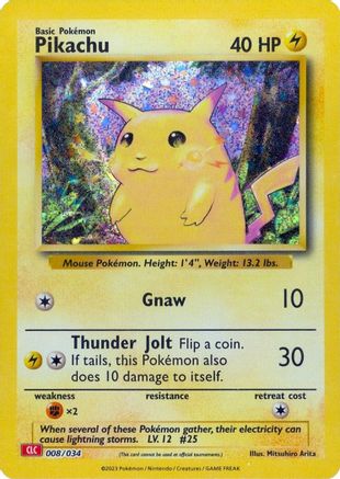 Pikachu 008 - Holofoil Trading Card Game Classic - Classic Collection