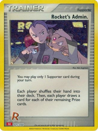 Rocket's Admin. (CLC) 025 - Holofoil Trading Card Game Classic - Classic Collection