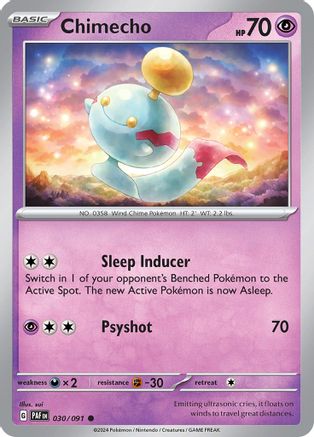 Chimecho 030 SV Paldean Fates - Common