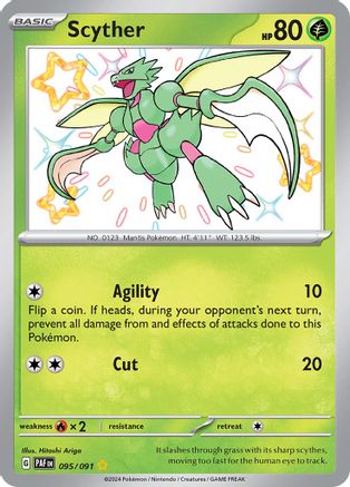 Scyther 095 - Holofoil SV Paldean Fates - Shiny Rare