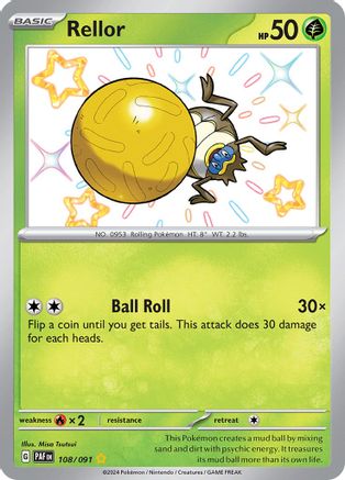 Rellor 108 - Holofoil SV Paldean Fates - Shiny Rare