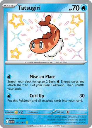 Tatsugiri 127 - Holofoil SV Paldean Fates - Shiny Rare