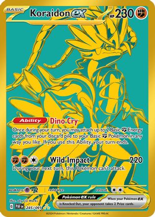 Koraidon ex 245 - Holofoil SV Paldean Fates - Hyper Rare