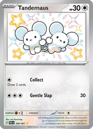 Tandemaus 209/091 - Holofoil SV Paldean Fates - Shiny Rare