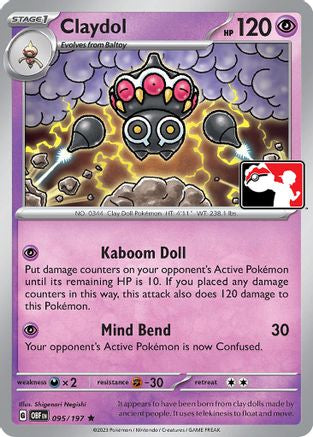 Claydol Prize Pack Series Cards - Rare