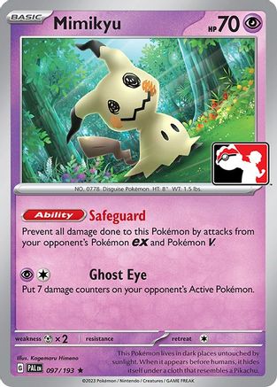 Mimikyu 097 Prize Pack Series Cards - Rare