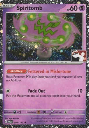 Spiritomb 089/193 - Holofoil Prize Pack Series Cards - Rare