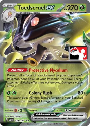Toedscruel ex 022 - Holofoil Prize Pack Series Cards - Double Rare