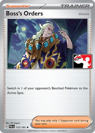 Boss's Orders 172/193 - Holofoil Prize Pack Series Cards - Rare