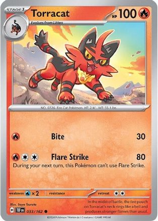 Torracat 033 - Reverse Holofoil SV05 Temporal Forces - Common