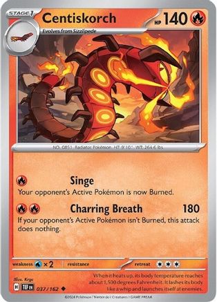Centiskorch 037 SV05 Temporal Forces - Uncommon