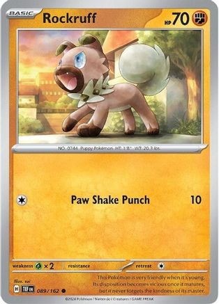 Rockruff 089 SV05 Temporal Forces - Common
