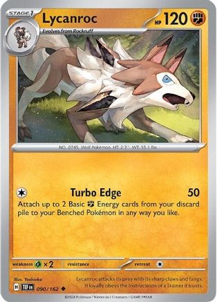 Lycanroc 090 - Reverse Holofoil SV05 Temporal Forces - Uncommon