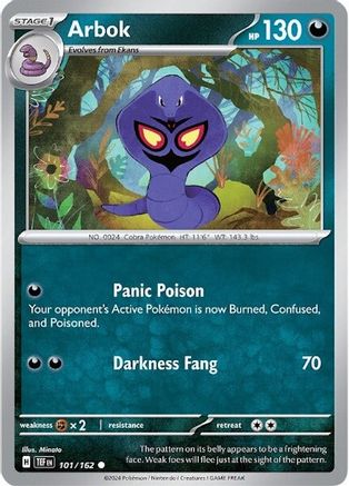 Arbok 101/162 SV05 Temporal Forces - Common
