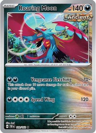 Roaring Moon 109 - Reverse Holofoil SV05 Temporal Forces - Rare