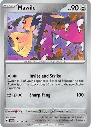 Mawile 112 - Reverse Holofoil SV05 Temporal Forces - Common