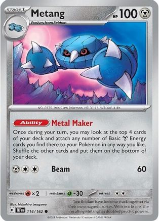 Metang 114 - Reverse Holofoil SV05 Temporal Forces - Common