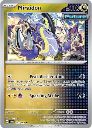 Miraidon 121 - Reverse Holofoil SV05 Temporal Forces - Rare