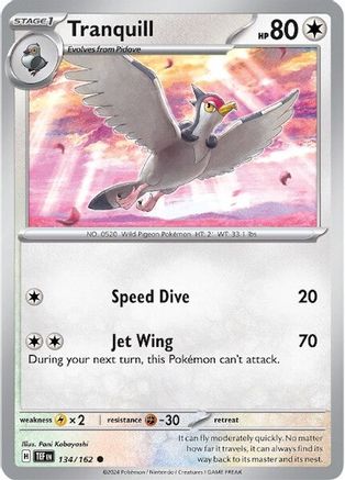 Tranquill 134 - Reverse Holofoil SV05 Temporal Forces - Common