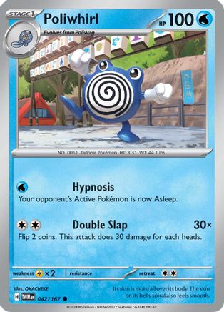 Poliwhirl 042 SV06 Twilight Masquerade - Common