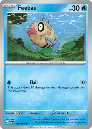 Feebas 049 - Reverse Holofoil SV06 Twilight Masquerade - Common