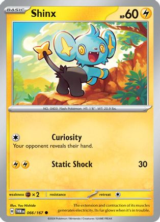 Shinx 066 - Reverse Holofoil SV06 Twilight Masquerade - Common